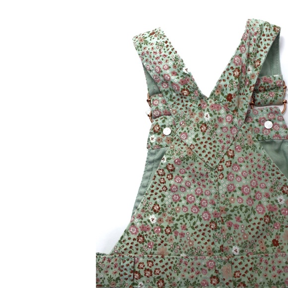 Vintage Girls Floral Overalls 24 Months - Picture 8 of 9